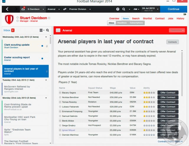 Football Manager 2014 - Immagine 7