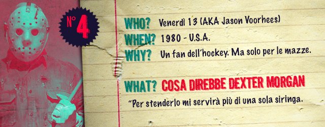 GIMME FIVE: Dexter VS 5 Famosi Serial Killer - Immagine 4