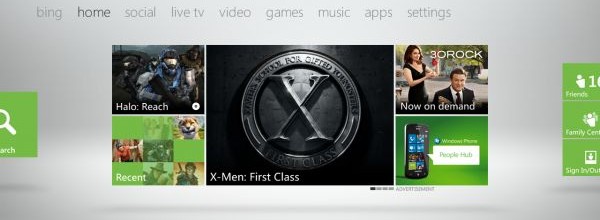 E3 2011: Svelata la nuova dashboard di Xbox 360