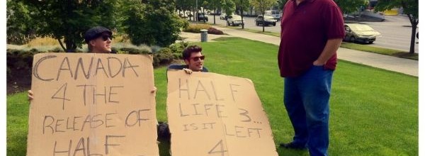 Videogiocatori protestano sotto gli uffici Valve
