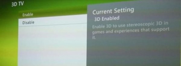 Xbox 360 abbraccia il 3D!