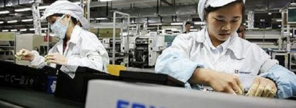La produzione di Apple presso la Foxconn