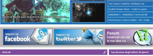 Riepilogo settimanale GameSurf