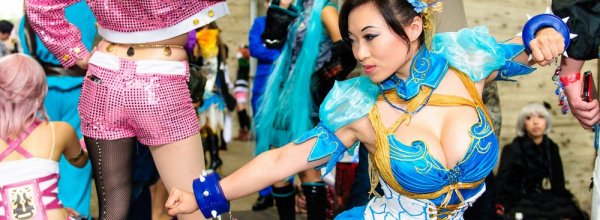 Le cosplayer del Tokyo Games Show in mostra