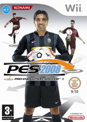 PES 2008 Wii Cover