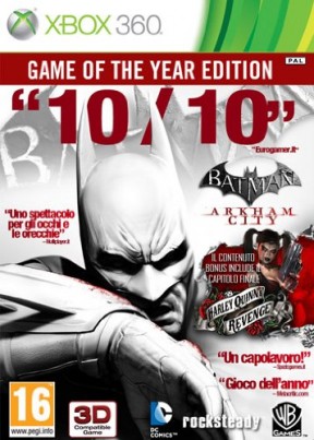 Batman: Arkham City Xbox 360 Cover