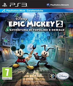 Disney Epic Mickey 2: L'Avventura di Topolino e Oswald PS3 Cover
