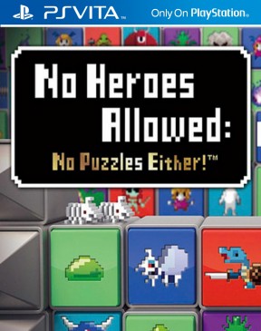 No Heroes Allowed: No Puzzles Either! PS Vita Cover