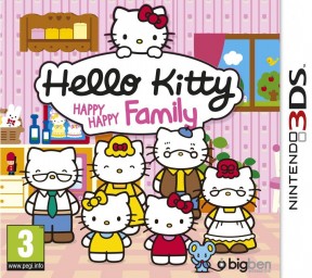 Hello Kitty Happy Happy Family 3DS Cover