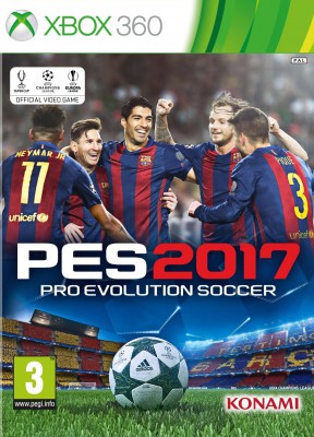 PES 2017 Xbox 360 Cover