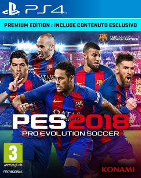 PES 2018 PS4 Cover
