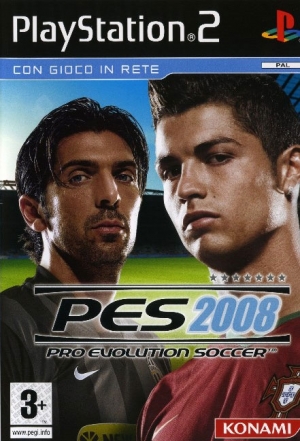 Copertina PES 2008 - PS2