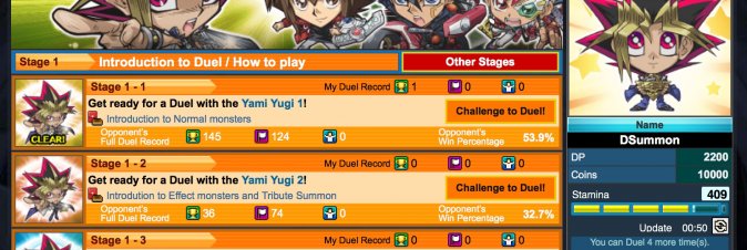 Disponibile il nuovo browser game dedicato a Yu-gi-oh!