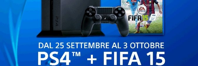 Dal 25 Settembre al 3 Ottobre PS4 e Fifa15 a 399