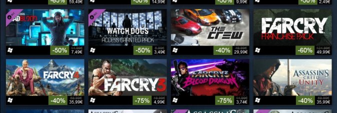 Sconti a marchio Ubisoft su Steam