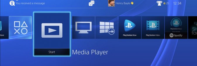 Mediaplayer disponibile su PS4 a partire da oggi