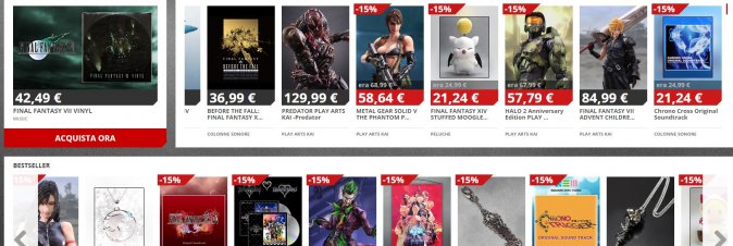 Sullo store Square Enix sconti per statuette e gadget assortiti