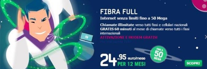 La nuova offerta Tiscali corre a 50 Mega