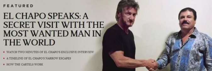 Sean Penn indagato dalle autorità messicane per la sua intervista a El Chapo