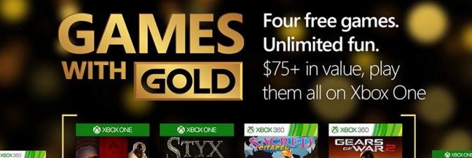 Annunciati i Games With Gold di febbraio