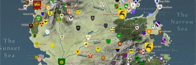 Una mappa interattiva per Game of Thrones