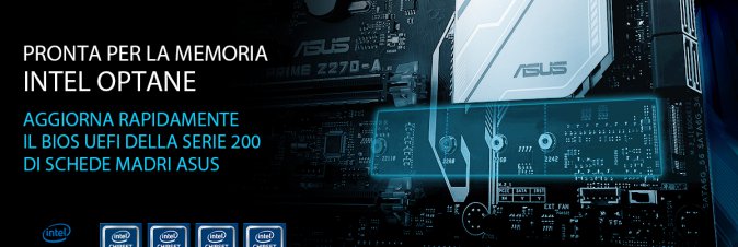 ASUS annuncia il supporto per la memoria Intel Optane
