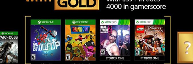 Ecco i giochi Live With Gold di Luglio