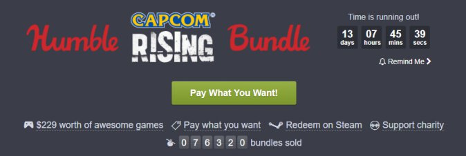 Humble Bundle ci solletica il portafoglio con un bundle tutto dedicato a Capcom