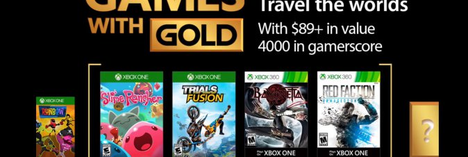 Ecco i titoli ufficiali dei Games With Gold di Agosto
