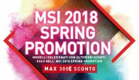 Sconti e omaggi per la nuova promozione MSI