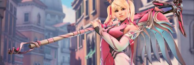 La skin Mercy Rosa di Overwatch sostiene la ricerca contro il cancro al seno