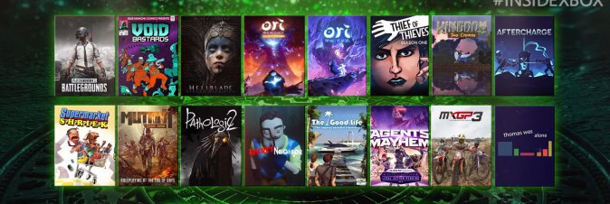 [X018] Sedici nuovi giochi in arrivo su Game Pass