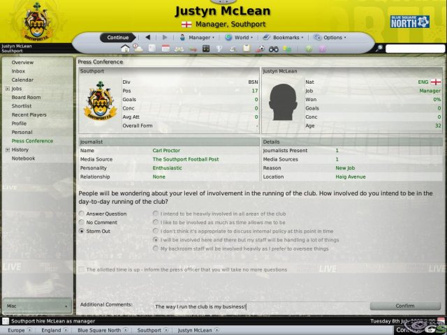 Football Manager 2009 immagine 4957