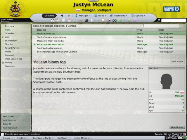 Football Manager 2009 immagine 4958