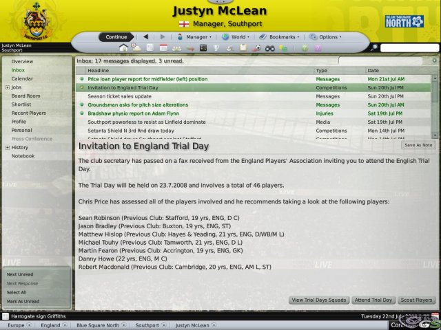 Football Manager 2009 immagine 4959