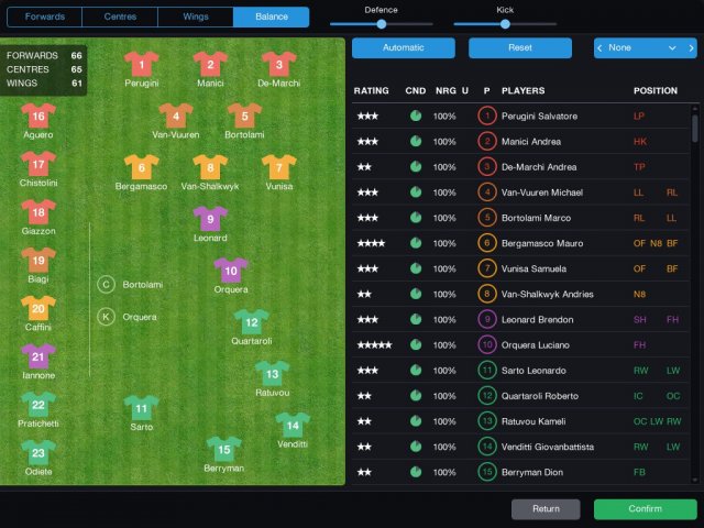 Pro Rugby Manager 2015 - Immagine 126315